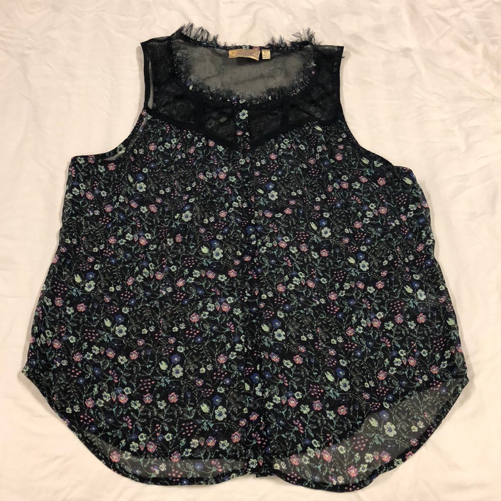 Black and neon tank top